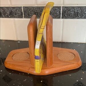 Mid-Century Modern Napkin Holder/Salt and Pepper Holder